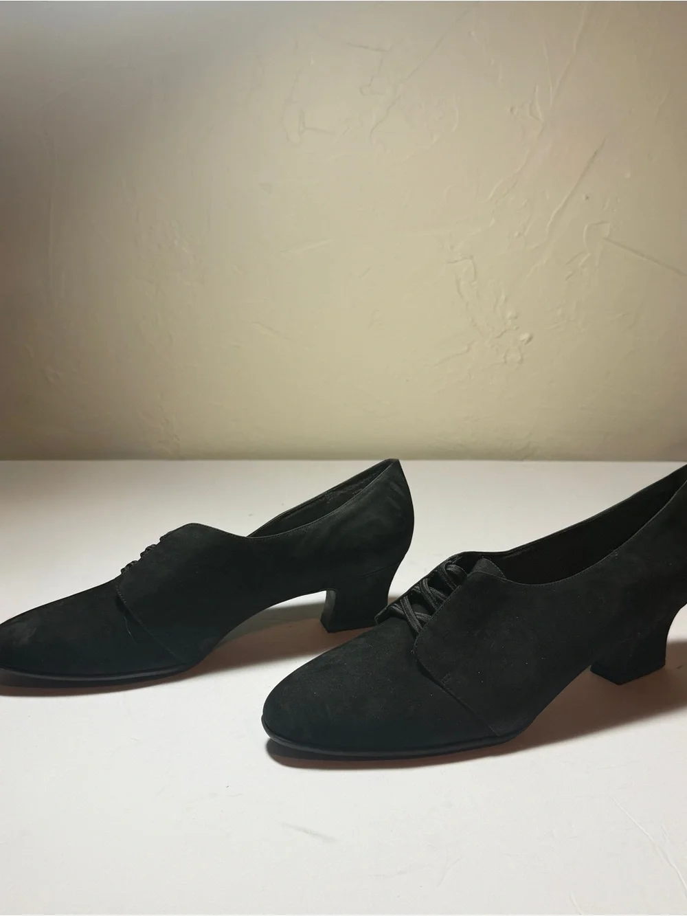 NWT Naturalizer Women’s Black suede Leather Oxford Shoes 10M **READ**